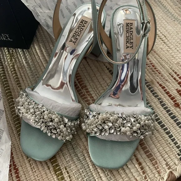 Badgley Mischka Shoes Badgley Mischka Clara Embellished Block
